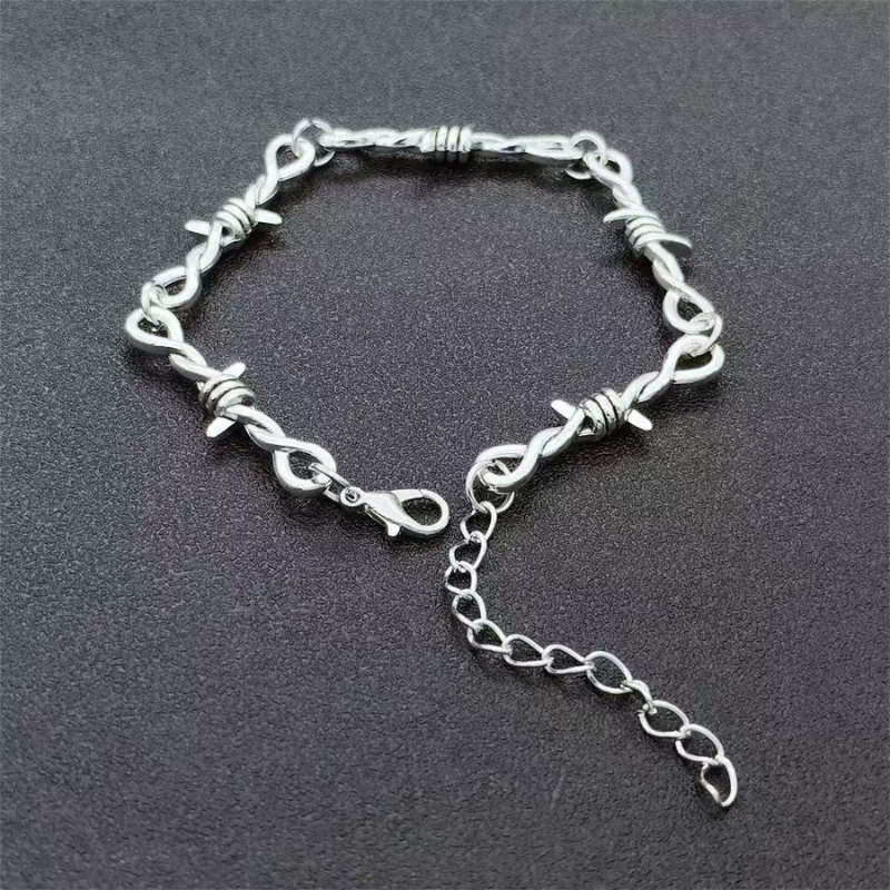 Gothic Barbed Wire Stainless Steel Bracelet