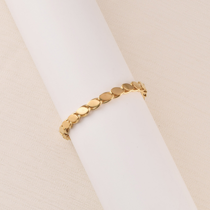 14K Gold Plated Laurel Link Bracelets