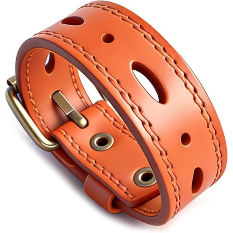 Women’s Punk Leather Cuff Bracelet