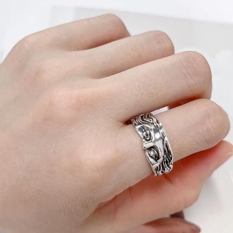 Vintage Venus Half Face Ring