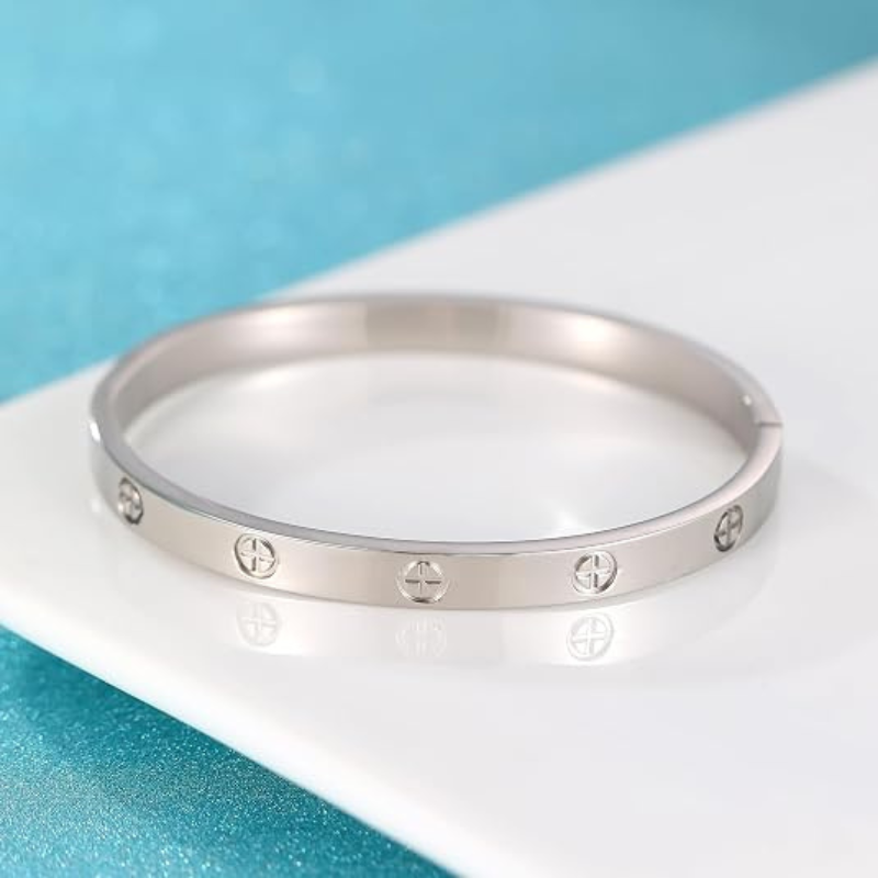 18K Gold Plated Titanium Steel Cuff Bangle