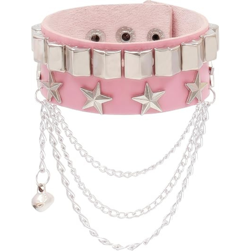 Punk Studded Bracelet for Women Men