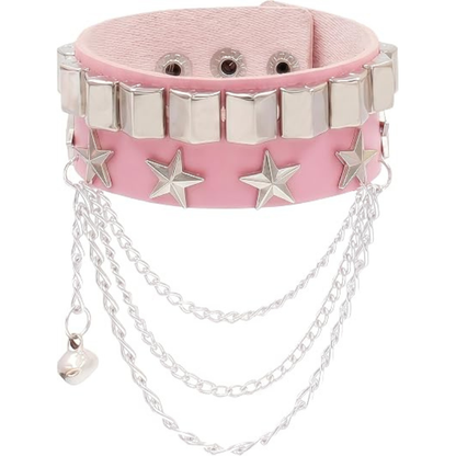 Punk Studded Bracelet for Women Men