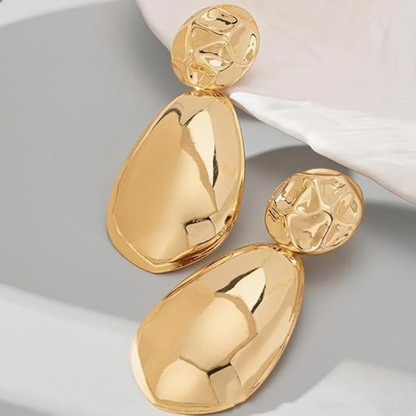 Geometrical Statement Teardrop Dangle Earrings