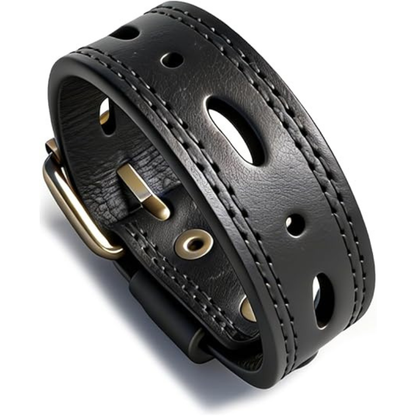 Women’s Punk Leather Cuff Bracelet