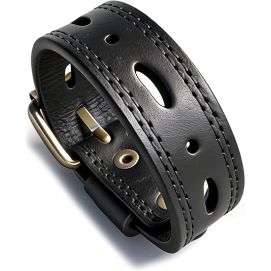 Women’s Punk Leather Cuff Bracelet