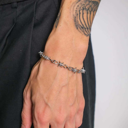 Gothic Barbed Wire Stainless Steel Bracelet