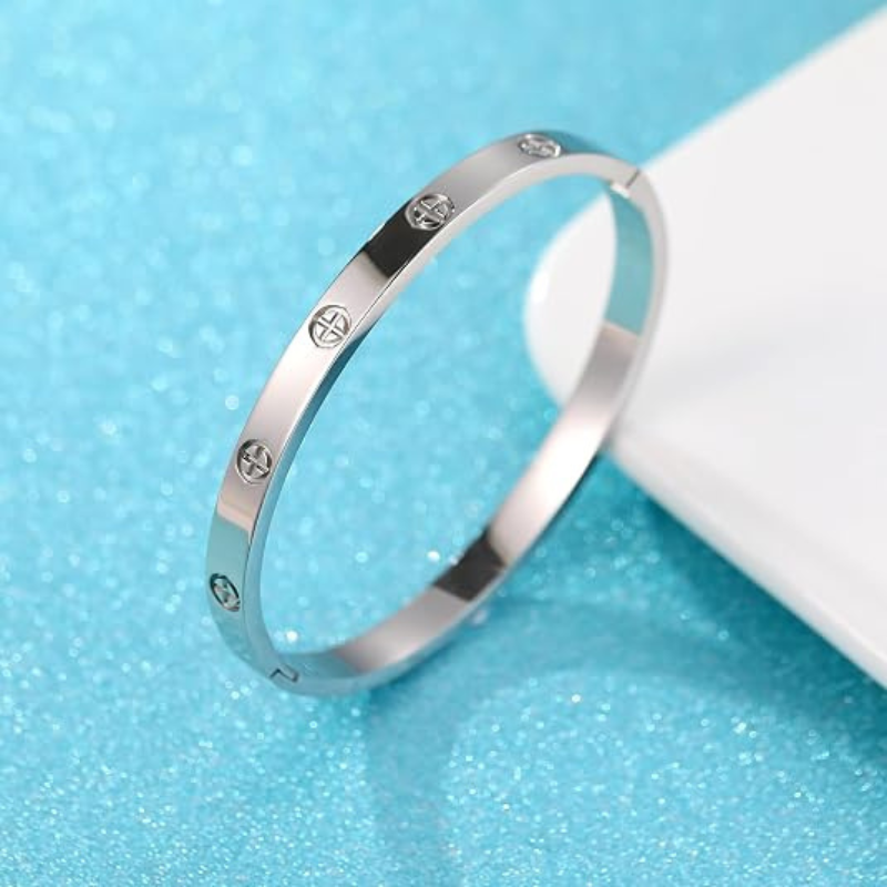 18K Gold Plated Titanium Steel Cuff Bangle