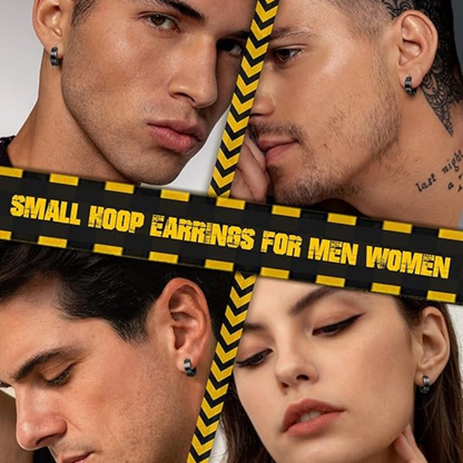 Stainless Steel Unique Small Hoop Earrings