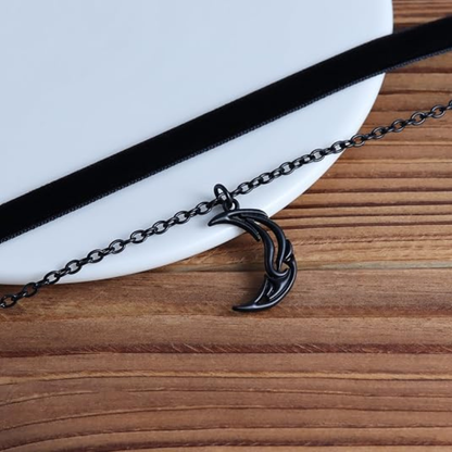 Black Velvet  Layered Necklace