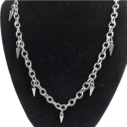 Tapered Rivet Stainless Steel Necklace