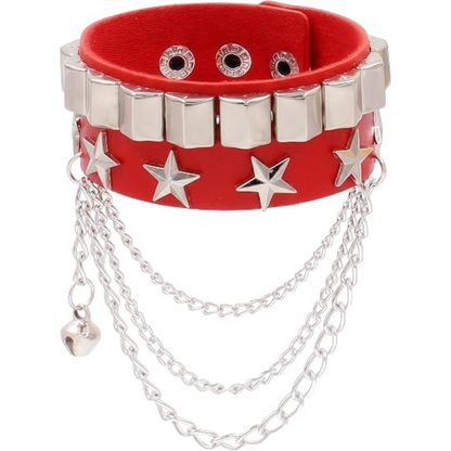 Punk Studded Bracelet for Women Men