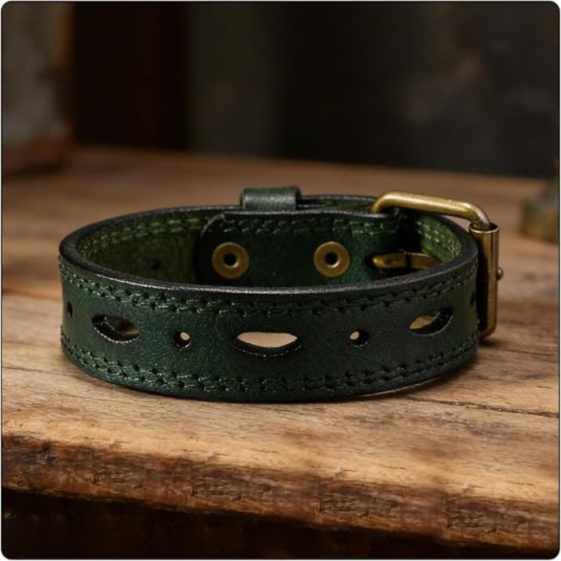 Women’s Punk Leather Cuff Bracelet