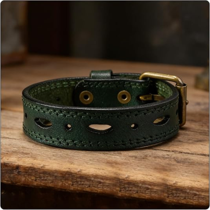 Women’s Punk Leather Cuff Bracelet