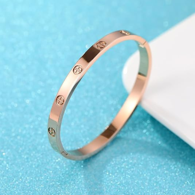 18K Gold Plated Titanium Steel Cuff Bangle