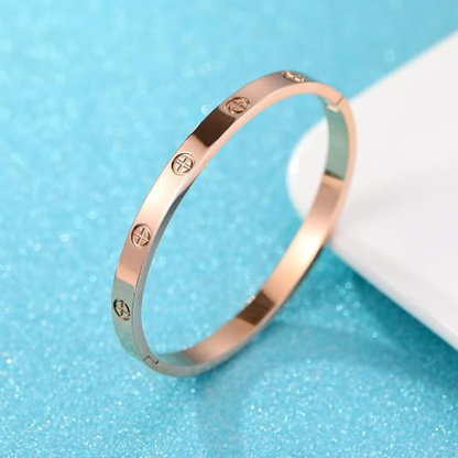 18K Gold Plated Titanium Steel Cuff Bangle