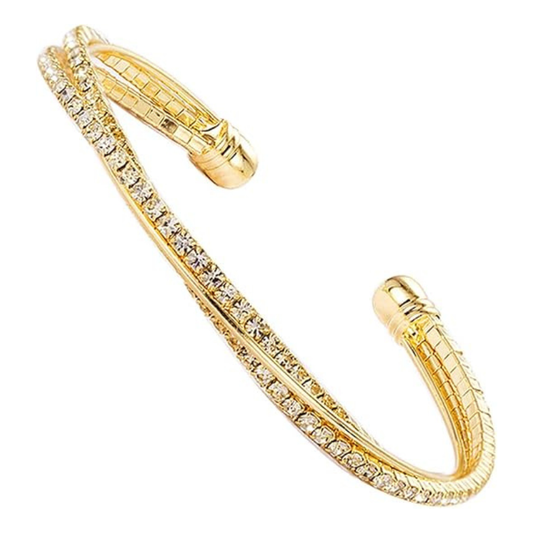 Rhinestone Cuff Bracelet