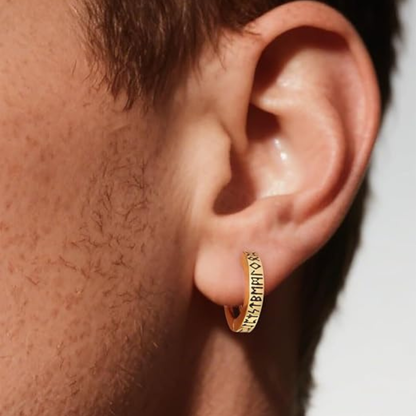 Stainless Steel Viking Hoop Earring