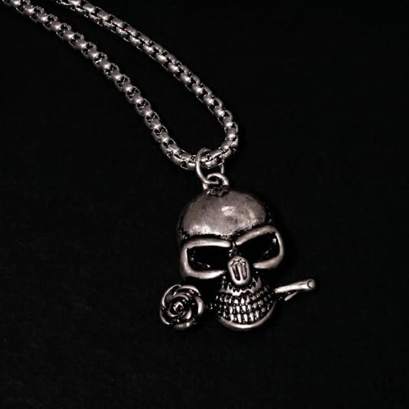 Punk Skull Pendant Necklace