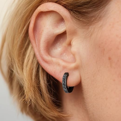 Stainless Steel Viking Hoop Earring