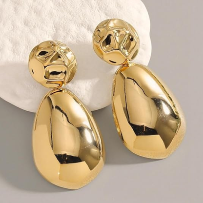 Geometrical Statement Teardrop Dangle Earrings