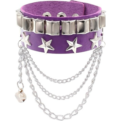 Punk Studded Bracelet for Women Men