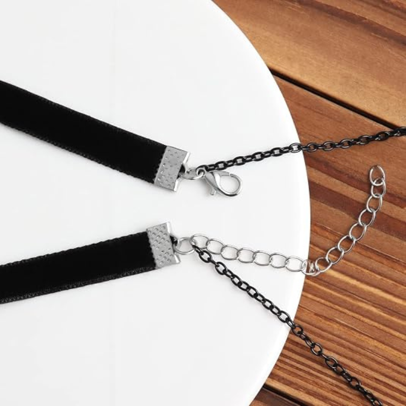 Black Velvet  Layered Necklace