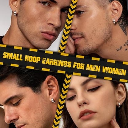 Stainless Steel Unique Small Hoop Earrings