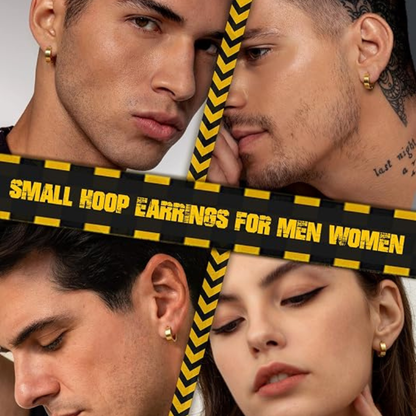Stainless Steel Unique Small Hoop Earrings
