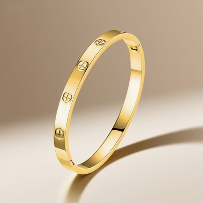 18K Gold Plated Titanium Steel Cuff Bangle