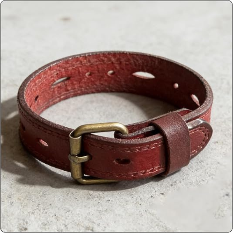 Women’s Punk Leather Cuff Bracelet