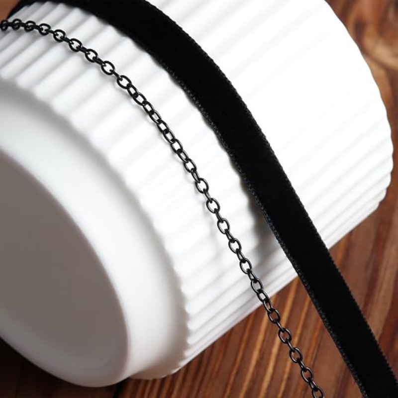 Black Velvet  Layered Necklace