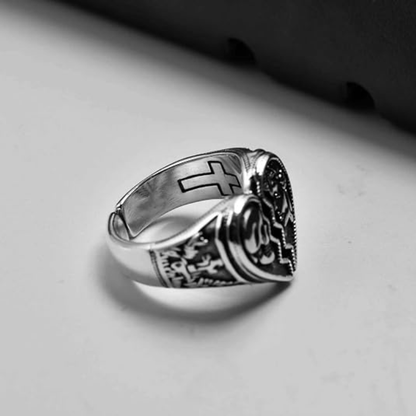 Gothic Skeleton Broken Heart Open Finger Band Ring