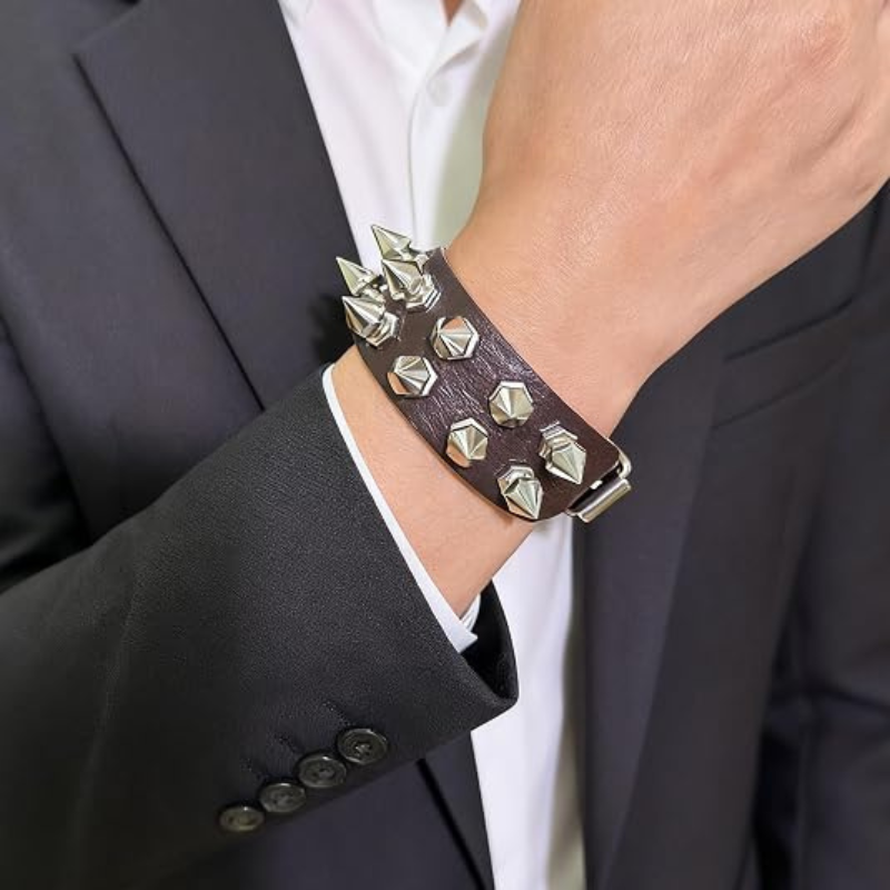 Spike Studded Punk Bracelet